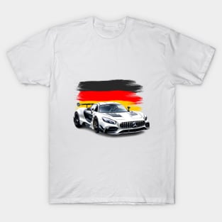 Mercedes Benz amg GT3 with Germany flag T-Shirt